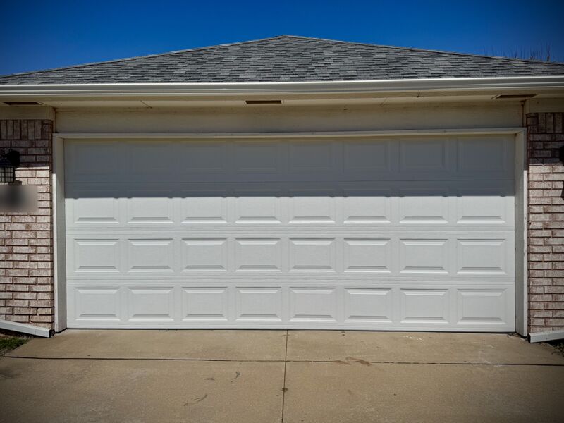 After: Damaged double door replaced