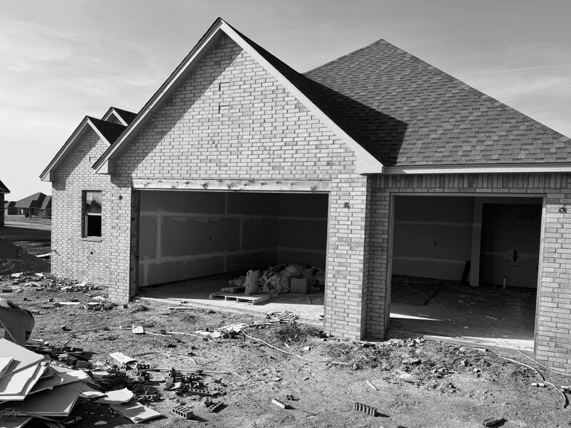 Before: New construction: one double and one single door